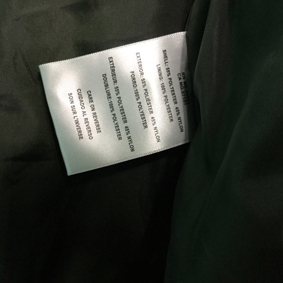 Levi’s Army Green Cinched Waist Hooded Rain Jacket - Picture 11 of 11